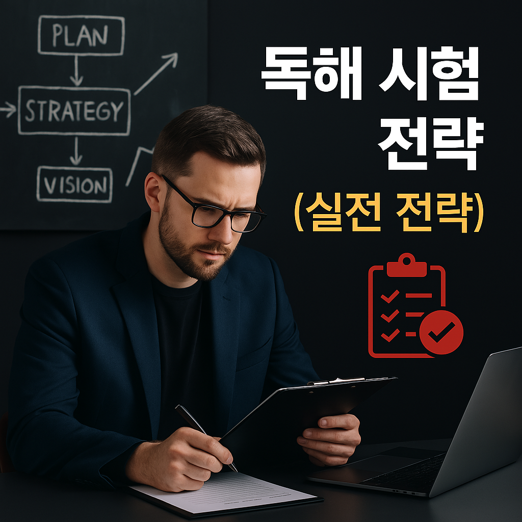 영어독해시험 실전전략, big4 유형 필살기